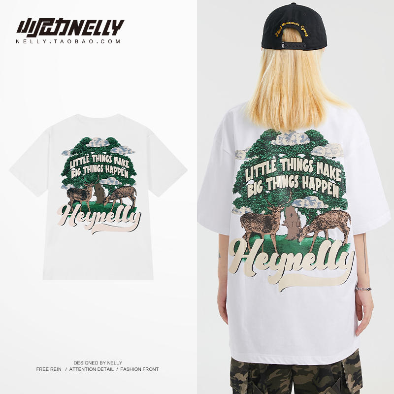 เสื้อยืดคอกลม ผู้ชาย เสื้อยืดผู้ชายเกาหลี เสื้อยืดเกาหลี แบรนด์ NELLY