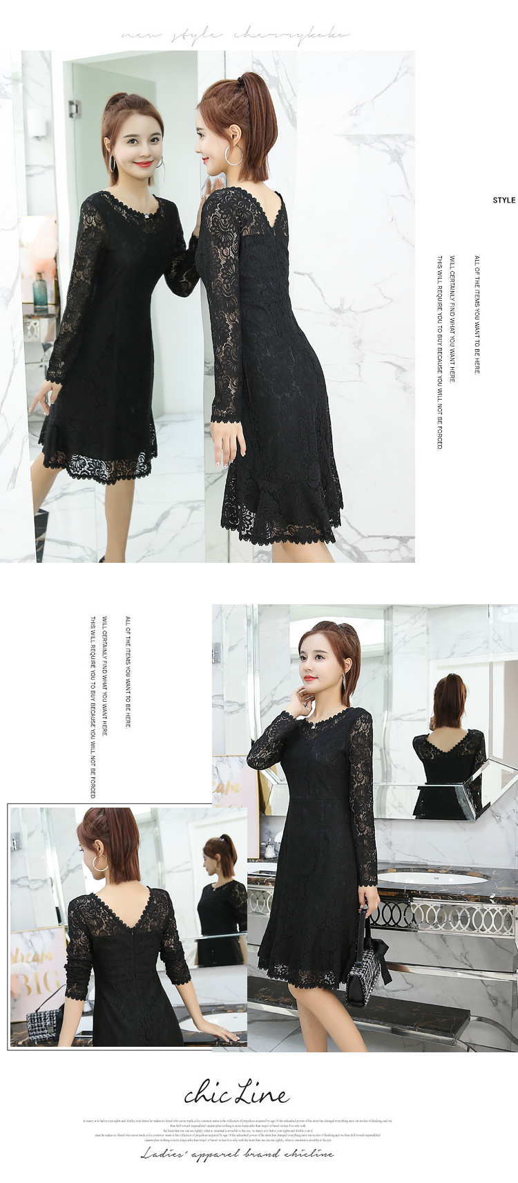 Dress4567 เดรสลูกไม้แขนยาว ซิปหลัง มีซับในอย่างดีทั้งชุด ผ้าลูกไม้เกรดพรีเมียมเนื้อดีลายสวยเนื้อหนามีน้ำหนัก งานสวยเหมือนราคาหลักพัน ทรงสวยเรียบหรูใส่ทำงาน/ใส่ออกงานได้ **พร้อมส่งสีชมพูสีเดียวค่ะ