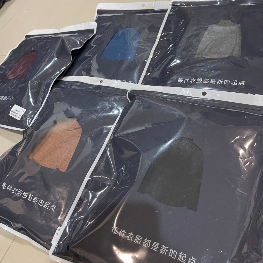 HEATTECH (ฮีทเทคชาย คอตั้ง) เสื้อแขนยาวเนื้อดี ใส่กันหนาว/เพิ่มความอุ่น ผ้าเนื้อแน่นนุ่ม ยืดได้เยอะ