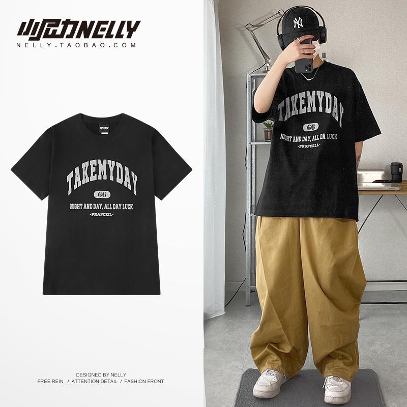 เสื้อยืดคอกลม ผู้ชาย เสื้อยืดผู้ชายเกาหลี เสื้อยืดเกาหลี แบรนด์ NELLY