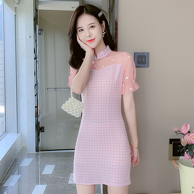 ชุดเดรสสั้น ชุดเดรสสั้นลายดอก ชุดเดรสสั้นวัยรุ่น By Meiyi women's clothing