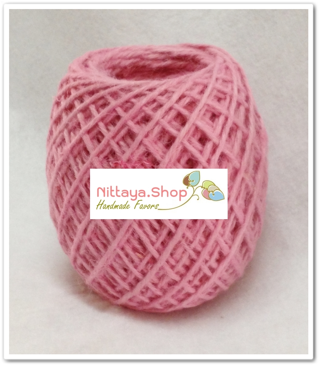 เชือกกระสอบสีธรรมชาติและย้อมสี