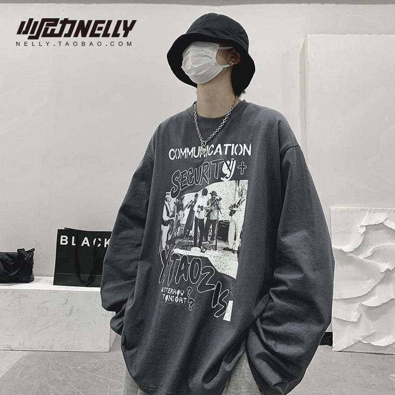 เสื้อยืดคอกลม ผู้ชาย เสื้อยืดผู้ชายเกาหลี เสื้อยืดเกาหลี แบรนด์ NELLY