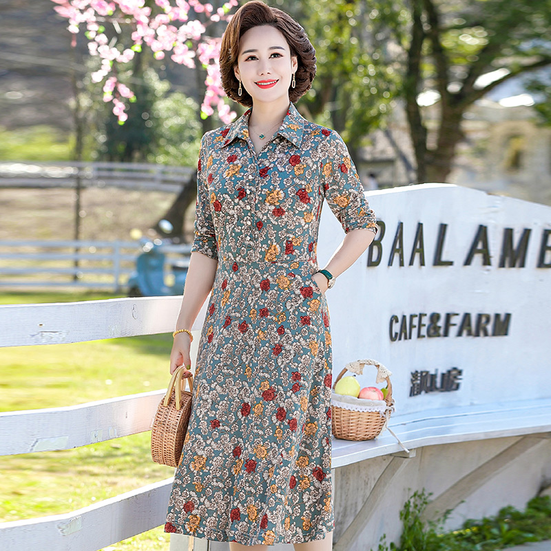 เดรสวัยผู้ใหญ่40-60ปี เดรสคุณแม่ ชุดเดรสทำงานวัยผู้ใหญ่ แบรนด์ MAMA DRESS