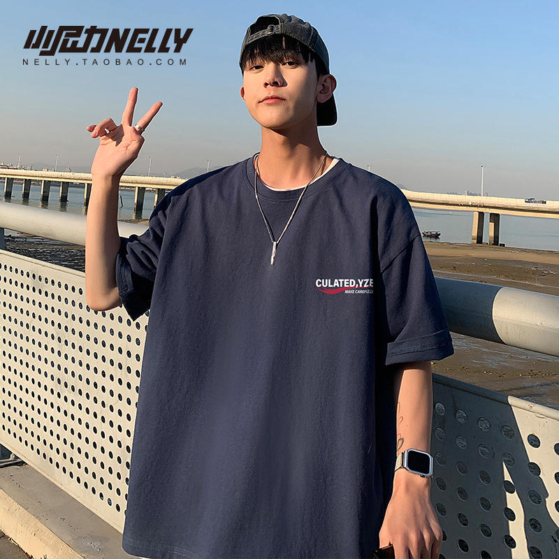 เสื้อยืดคอกลม ผู้ชาย เสื้อยืดผู้ชายเกาหลี เสื้อยืดเกาหลี แบรนด์ NELLY