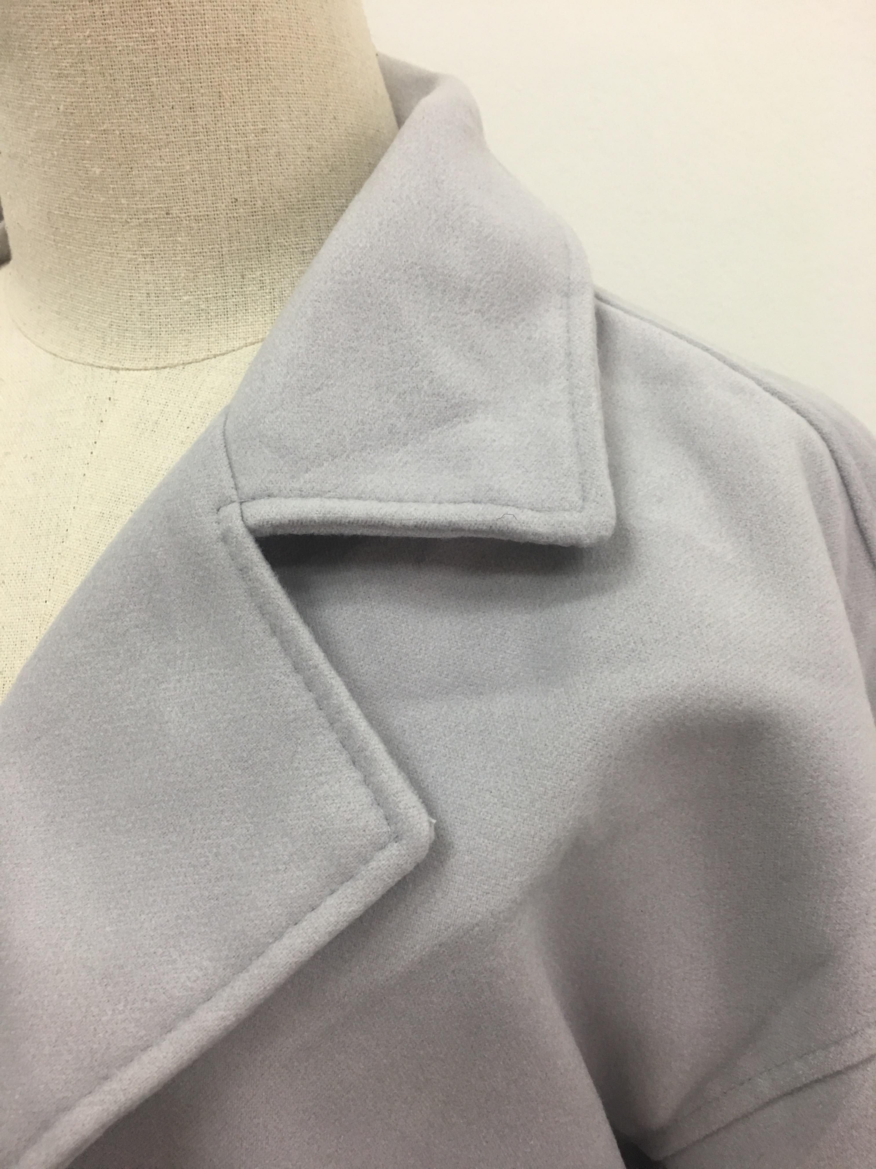 OverCoat เสื้อโค้ทกันหนาว ทรงโคล่งสีชมพูหม่น ผ้าวูลผสมเนื้อดี บุซับในกันลม พร้อมส่ง same pic