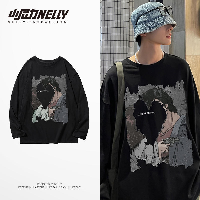 เสื้อยืดคอกลม ผู้ชาย เสื้อยืดผู้ชายเกาหลี เสื้อยืดเกาหลี แบรนด์ NELLY