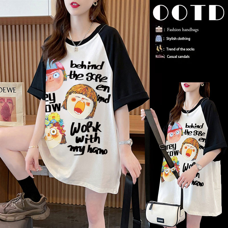 เสื้อยืดคนอ้วนแบบโอเวอร์ไซส์แบบ ulzzang fashion สนใจทักแชท