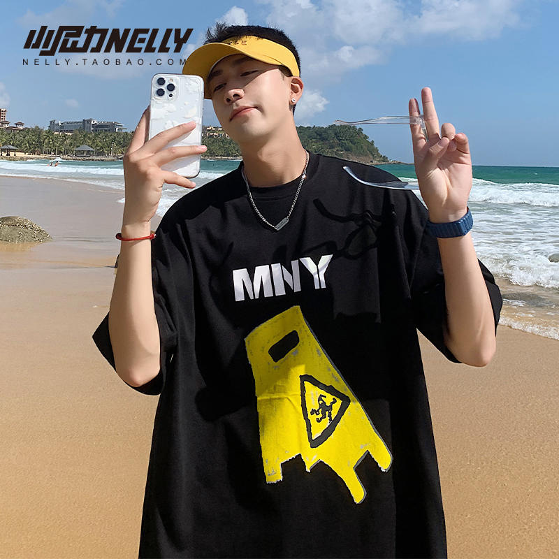 เสื้อยืดคอกลม ผู้ชาย เสื้อยืดผู้ชายเกาหลี เสื้อยืดเกาหลี แบรนด์ NELLY