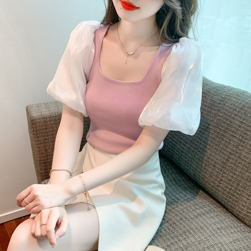 เสื้อผ้าวัยรุ่นเกาหลี เสื้อยืดวัยรุ่นผู้หญิง มีขนาด S M L XL