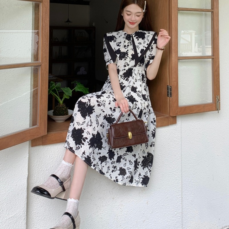 เดรสแขนสั้น มีไซส์ L-4XLอก 38-47 นิ้ว ใส่ได้ทั้งสาวหุ่นดีน่ารักจนถึงสาวอวบพลัสไซส์ จัดส่งฟรี! ทักแชทสั่งซื้อ