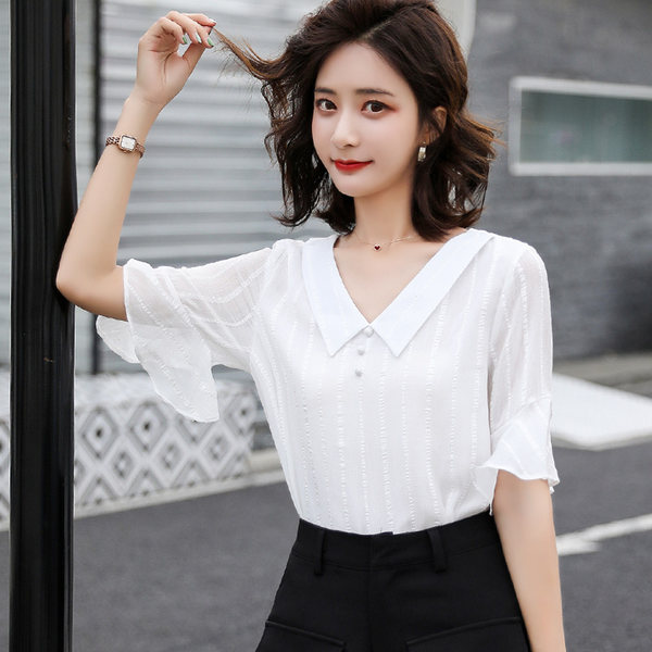 เสื้อชีฟองเกาหลี เสื้อชีฟองสวยๆ