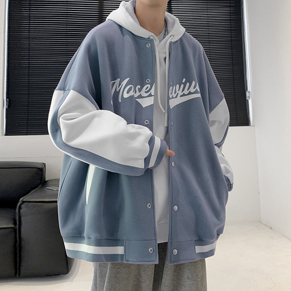 เสื้อแจ็คเก็ตเบสบอล เสื้อคลุม เสื้อแขนยาวสไตล์เกาหลี