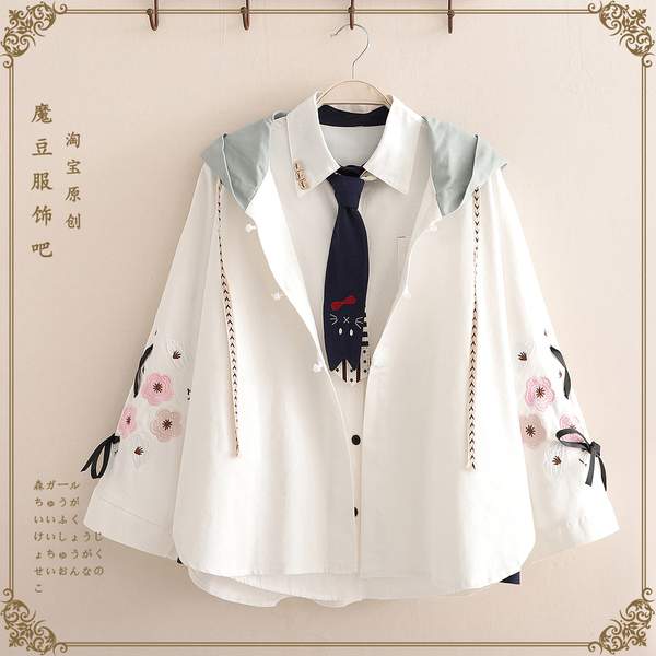 เสื้อผ้าเด็กวัยรุ่น ประมาณ12-17ปี เสื้อสไตล์ญี่ปุ่น Mori Girl สไตล์สดใสน่ารักคิกขุ Mori Girl