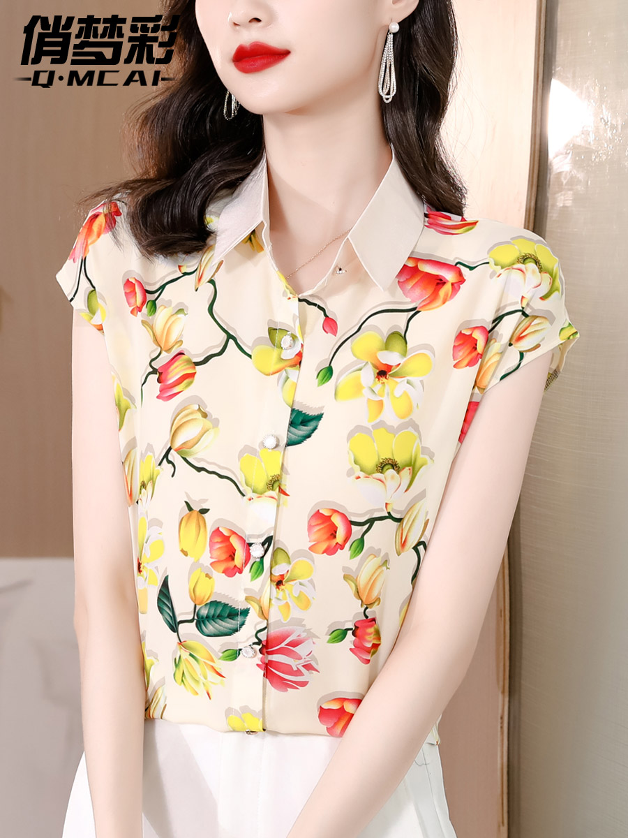 เสื้อชีฟอง เสื้อแฟชั่นสุภาพสตรีวัยผู้ใหญ่ มีไซต์ อก34นิ้ว-43นิ้ว