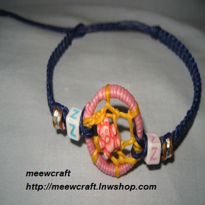 สร้อยข้อมือตาข่ายดักฝัน#Dm030 size7.2"
