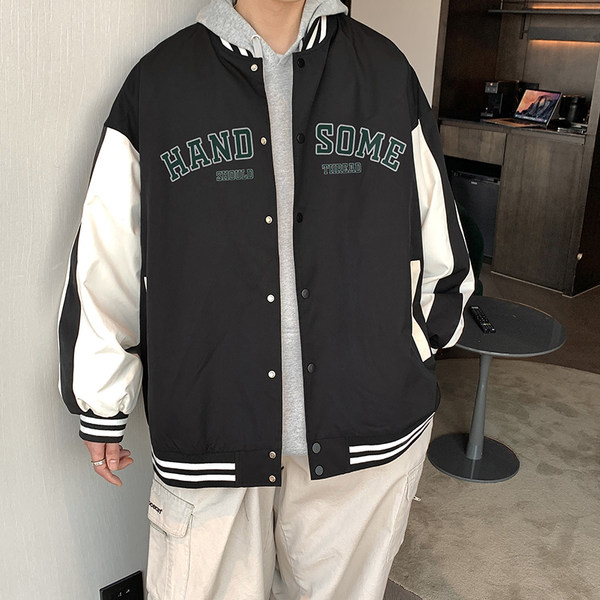เสื้อแจ็คเก็ตเบสบอล เสื้อคลุม เสื้อแขนยาวสไตล์เกาหลี