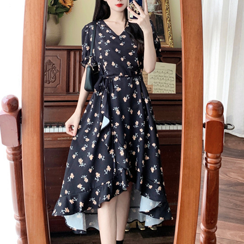เดรสวัยรุ่น-เดรสคนอ้วนวัยรุ่น L-4XL(อก38-46 นิ้ว)