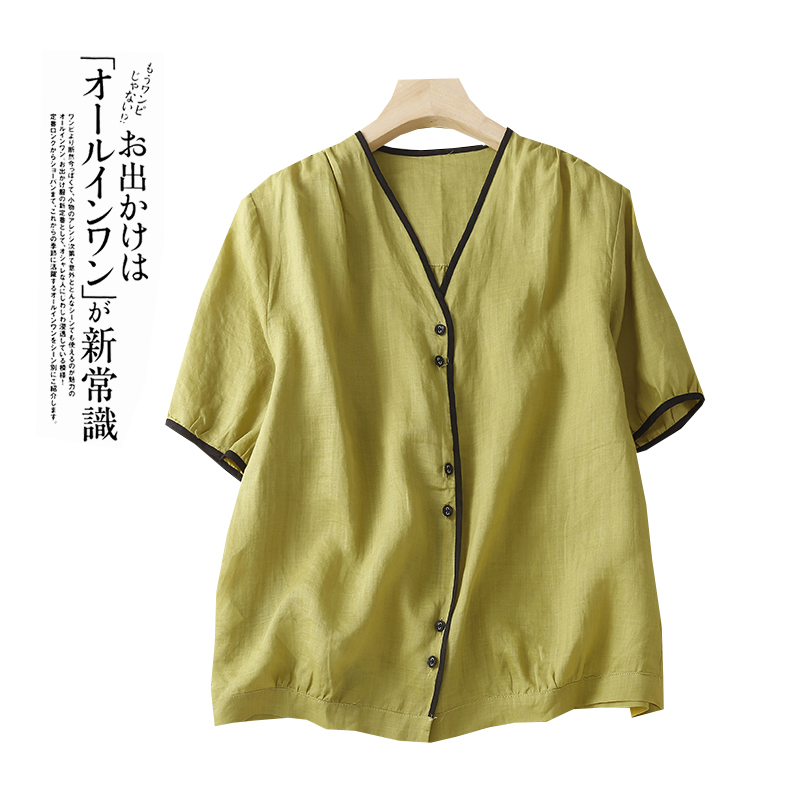 เสื้อลินิน เสื้อผ้าฝ้ายลินิน เสื้อเชิ้ตผ้าลินิน BY Zimo