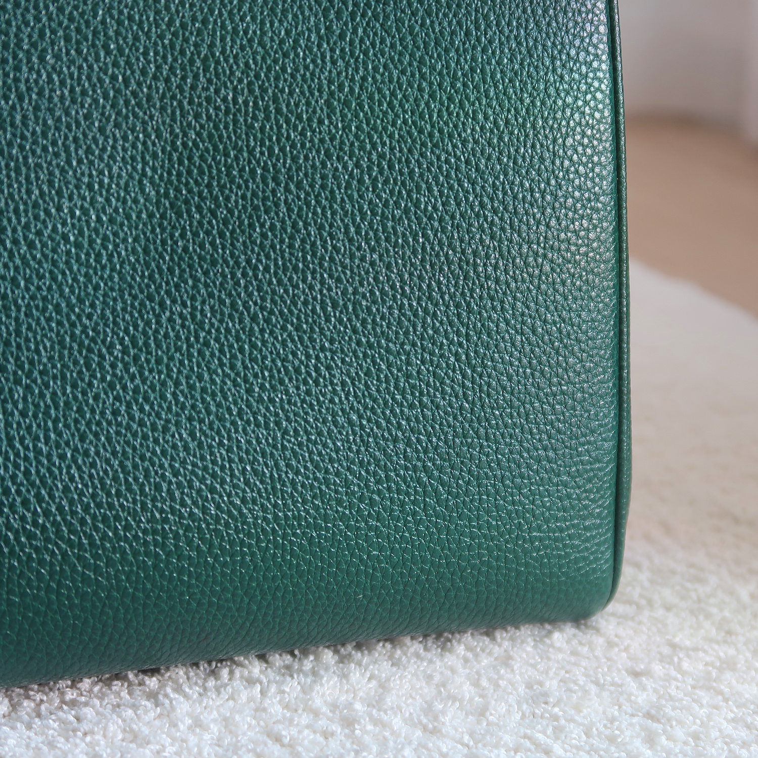 Gucci Green Grain Calfskin Zumi Top Handle Bag