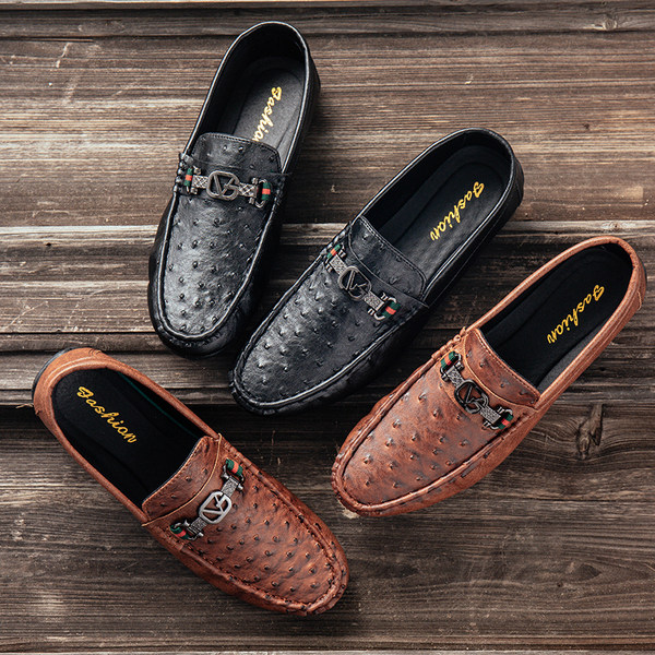รองเท้าโลฟเฟอร์ชาย รองเท้าผู้ชาย รองเท้าแฟชั่นชาย รองเท้าหนังผู้ชาย Men Loafer Slip-On Shoes