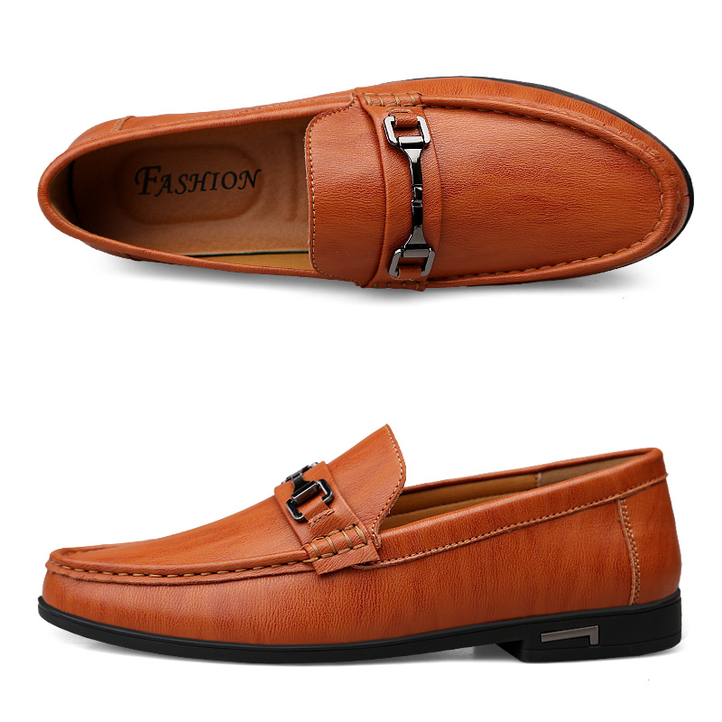 รองเท้าหนังผู้ชาย มีไซส์39-44 รองเท้าโลฟเฟอร์ชาย Slip-On Shoes
