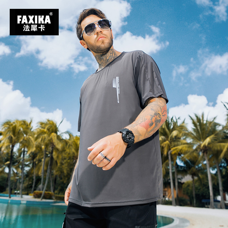 เสื้อยืดผู้ชายอ้วน S-5XL(อกเสื้อ39-51นิ้ว)