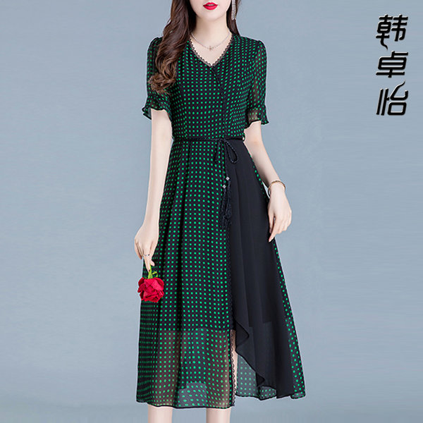 เดรสวัยผู้ใหญ่40-60ปี เดรสคุณแม่ ชุดเดรสทำงานวัยผู้ใหญ่ แบรนด์ MAMA DRESS