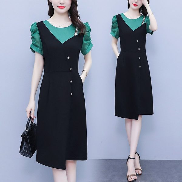 เดรสคนอ้วน เดรสสาวอวบ ชุดเดรสคนอ้วนวัยรุ่น BY PLUS SIZE Girl