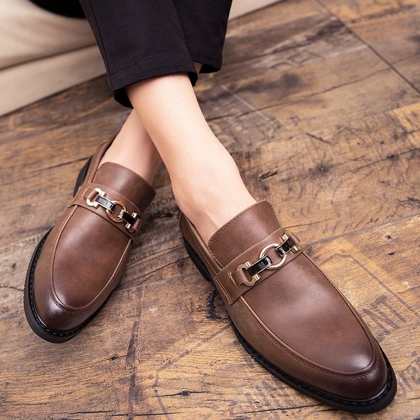 รองเท้าหนังผู้ชาย มีไซส์39-44 รองเท้าโลฟเฟอร์ชาย Slip-On Shoes