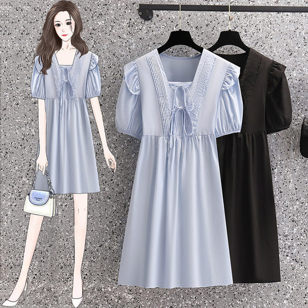 เดรสคนอ้วน เดรสสาวอวบ ชุดเดรสคนอ้วนวัยรุ่น BY PLUS SIZE Girl