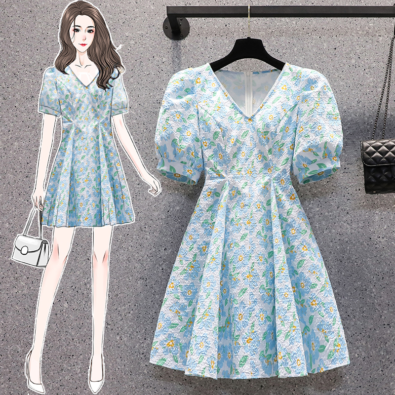เดรสแขนสั้น มีไซส์ L-4XLอก 38-47 นิ้ว ใส่ได้ทั้งสาวหุ่นดีน่ารักจนถึงสาวอวบพลัสไซส์