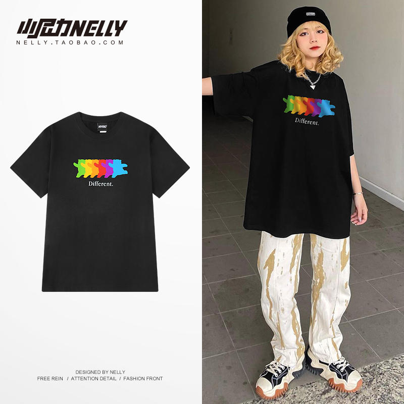 เสื้อยืดคอกลม ผู้ชาย เสื้อยืดผู้ชายเกาหลี เสื้อยืดเกาหลี แบรนด์ NELLY