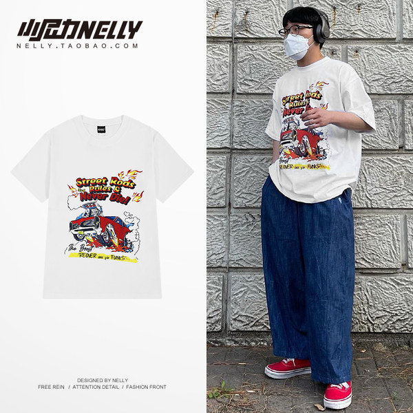 เสื้อยืดคอกลม ผู้ชาย เสื้อยืดผู้ชายเกาหลี เสื้อยืดเกาหลี แบรนด์ NELLY