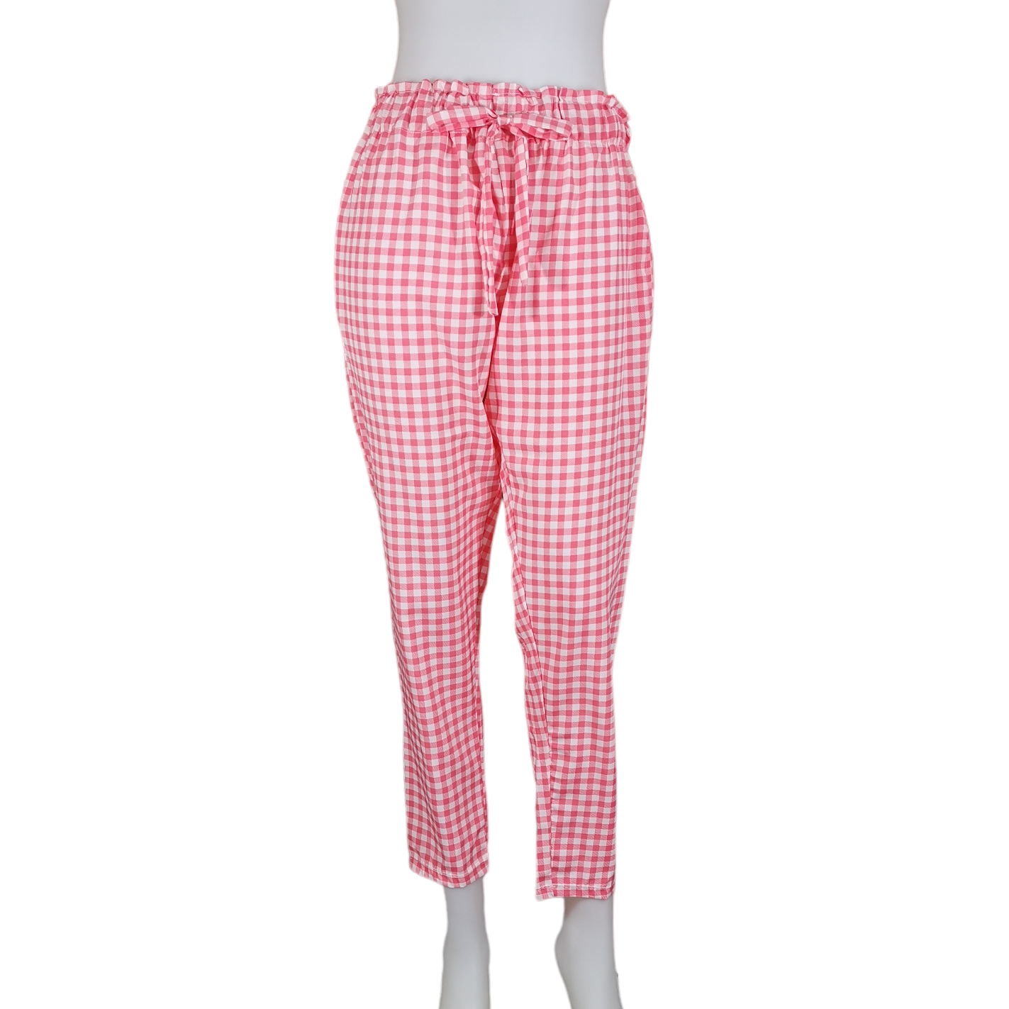 Trousers362 กางเกงขายาวผ้าไหมอิตาลีเอวยืด 26-38 นิ้ว ผ้านุ่มใส่สบาย มีหลายสีหลายลายให้เลือก