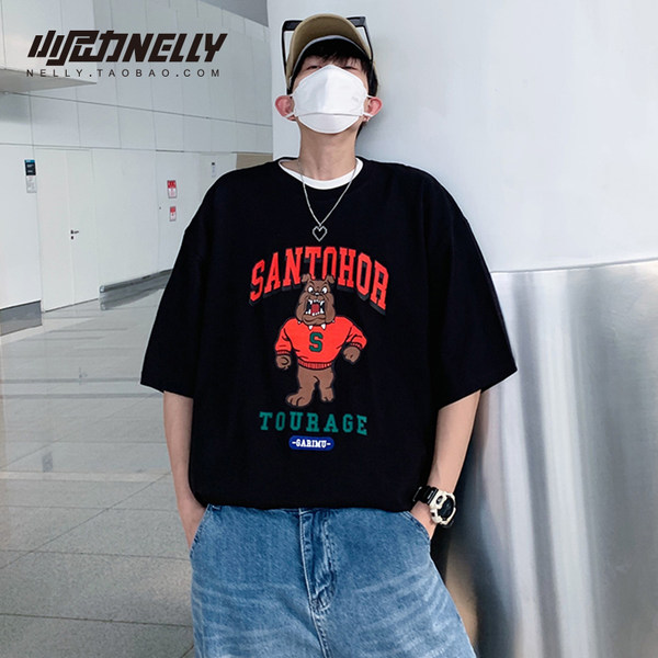 เสื้อยืดคอกลม ผู้ชาย เสื้อยืดผู้ชายเกาหลี เสื้อยืดเกาหลี แบรนด์ NELLY