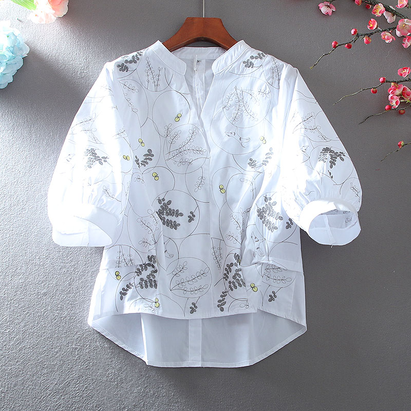 เสื้อลินิน เสื้อผ้าฝ้ายลินิน เสื้อเชิ้ตผ้าลินิน ปักลายสวยๆด้วยด้าย สไตล์VINTAGE BY Dreamroom