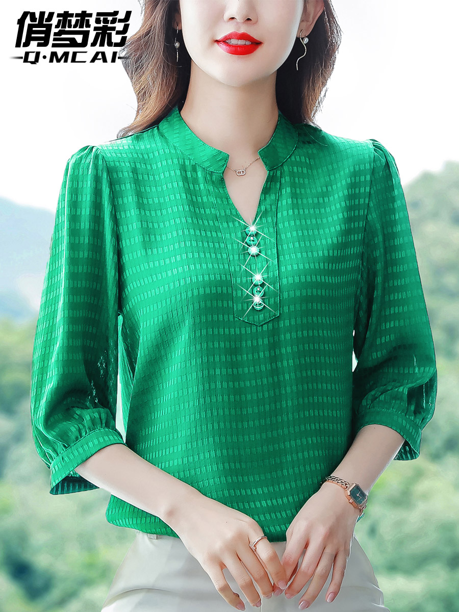 เสื้อชีฟอง เสื้อแฟชั่นสุภาพสตรีวัยผู้ใหญ่ มีไซต์ อก34นิ้ว-43นิ้ว