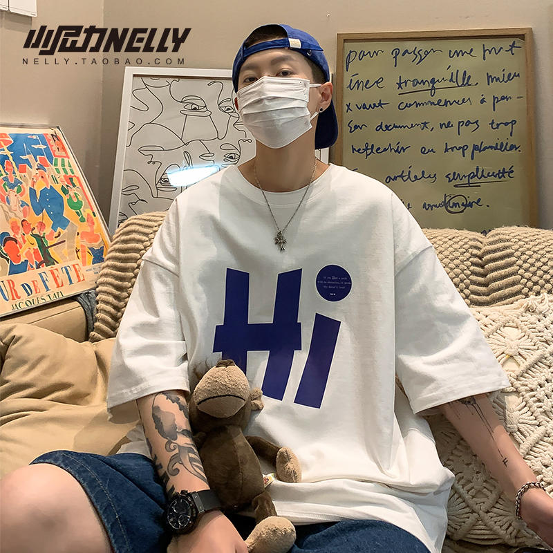 เสื้อยืดคอกลม ผู้ชาย เสื้อยืดผู้ชายเกาหลี เสื้อยืดเกาหลี แบรนด์ NELLY