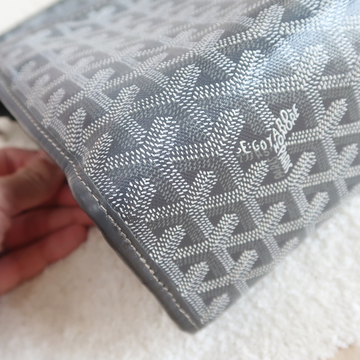 Goyard Grey Jouvence Clutch MM 2020