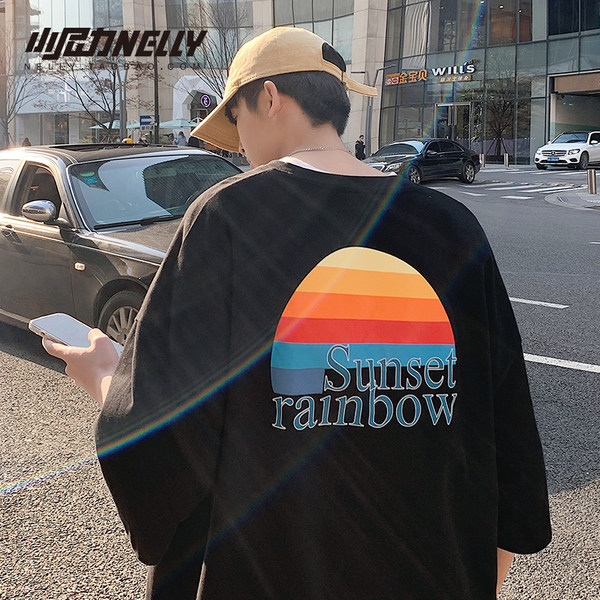 เสื้อยืดคอกลม ผู้ชาย เสื้อยืดผู้ชายเกาหลี เสื้อยืดเกาหลี แบรนด์ NELLY