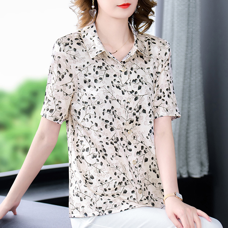 เสื้อชีฟอง เสื้อแฟชั่นสุภาพสตรีวัยผู้ใหญ่ มีไซต์ อก34นิ้ว-43นิ้ว