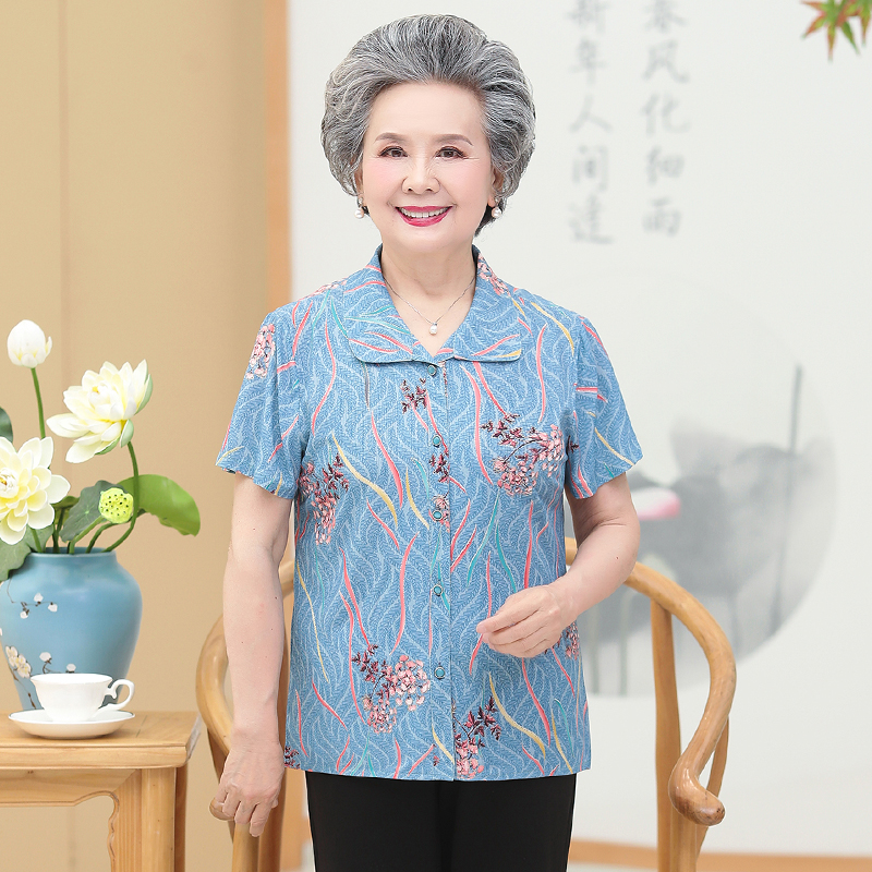 เสื้อคุณยาย เสื้อผู้วัยอายุ60-70ปี มีขนาด L-4XL(อกประมาณ35-45นิ้ว)