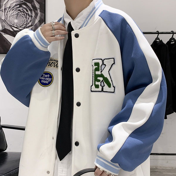 เสื้อแจ็คเก็ตเบสบอล เสื้อคลุม เสื้อแขนยาวสไตล์เกาหลี