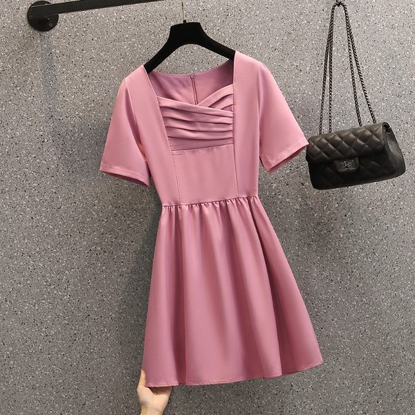 เดรสคนอ้วน เดรสสาวอวบ ชุดเดรสคนอ้วนวัยรุ่น BY PLUS SIZE Girl