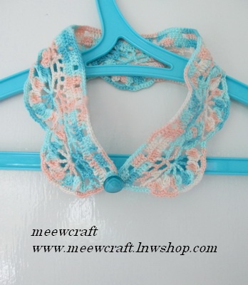 ปกเสื้อโครเชต์ รหัสCRR023 ขนาด2"x18.5"