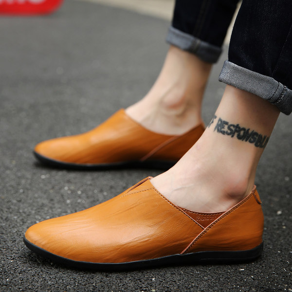 รองเท้าหนังผู้ชาย มีไซส์39-44 รองเท้าโลฟเฟอร์ชาย Slip-On Shoes