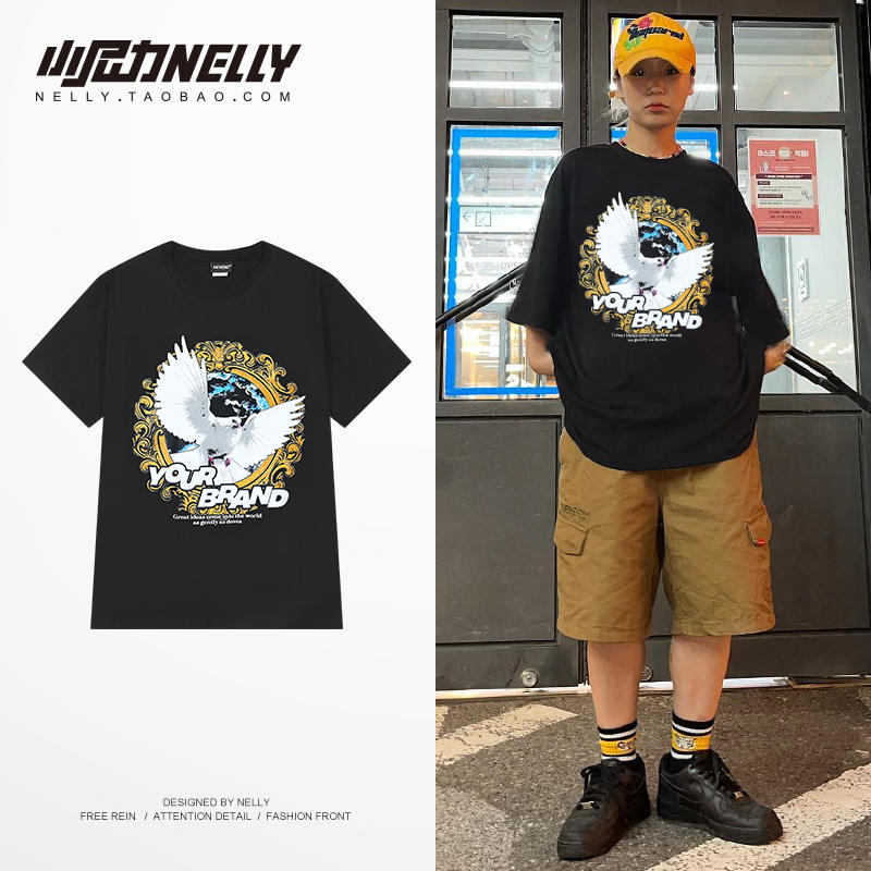 เสื้อยืดคอกลม ผู้ชาย เสื้อยืดผู้ชายเกาหลี เสื้อยืดเกาหลี แบรนด์ NELLY