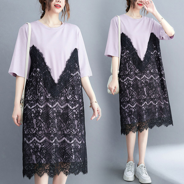 เสื้อลินินคนอ้วน เสื้อทีเชิ้ตคนอ้วนผู้หญิง เสื้อทีเชิ้ตตัวใหญ่ By Literary Plus size