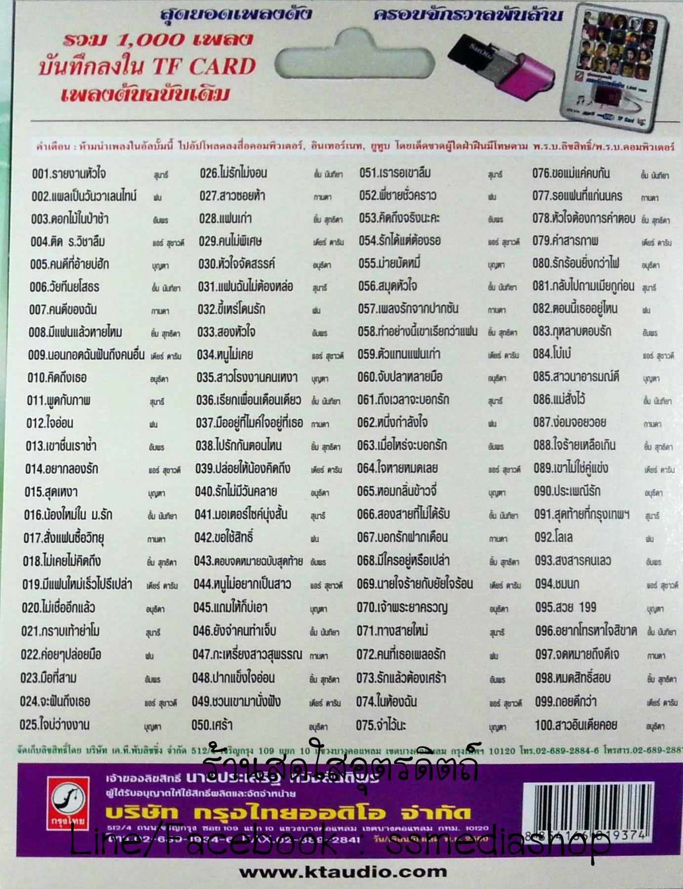 USB+เพลง รวม10นักร้องหญิง สุนารี+ฝน+อัมพร+แอร์ สุชาวดี+บุญตา+อั้ม นันทิยา+กานดา+เดียร์ ดารินทร์+ยิ้ม สุทธิดา+อนุธิดา